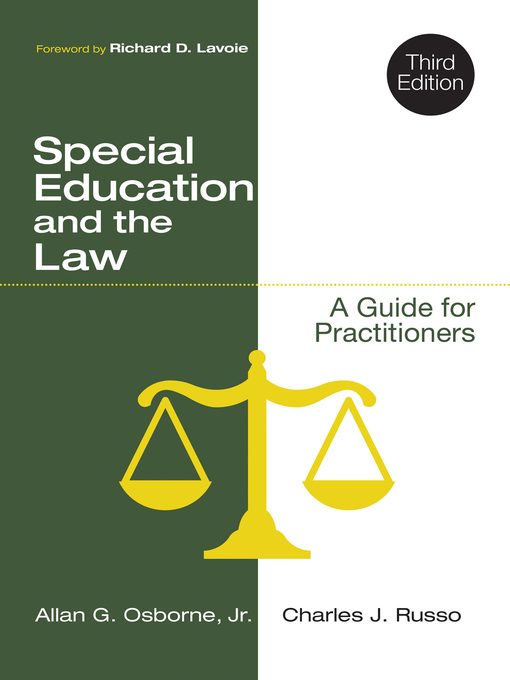 Title details for Special Education and the Law by Allan G. Osborne, Jr. - Available